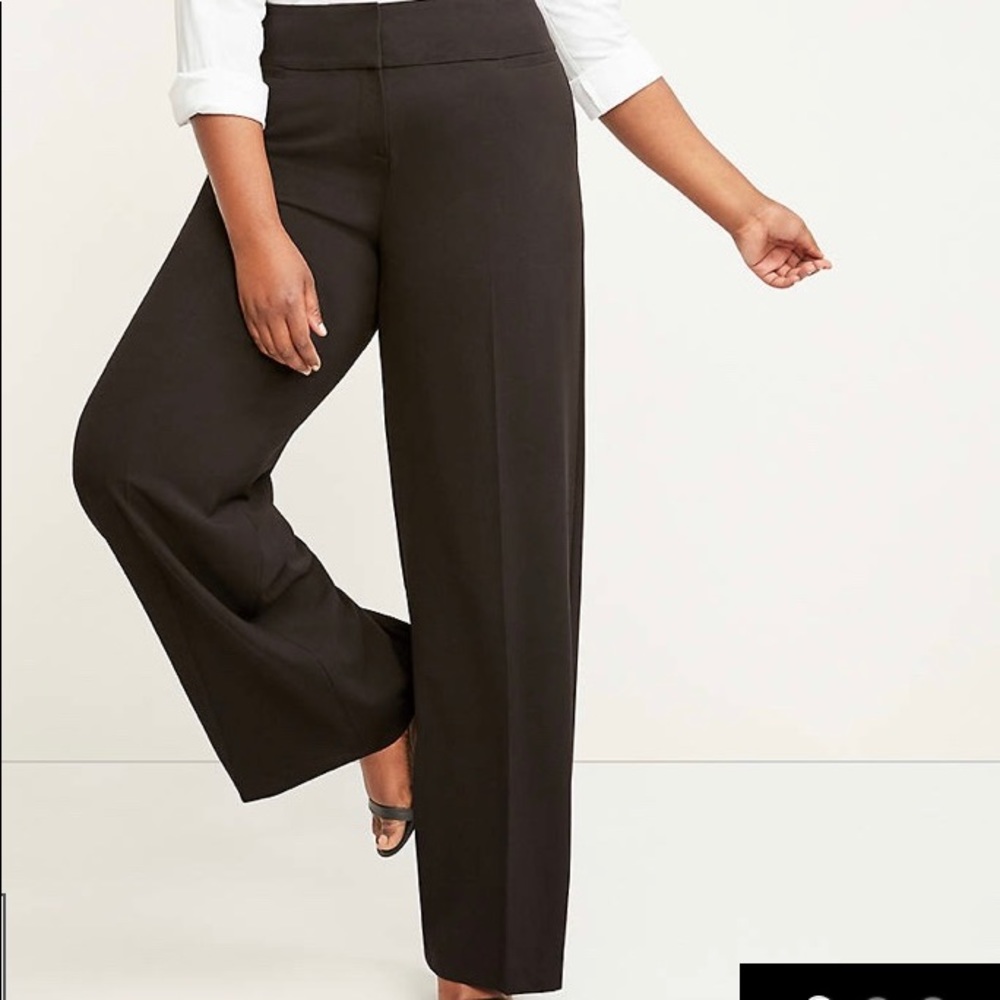 Wide leg black pants
